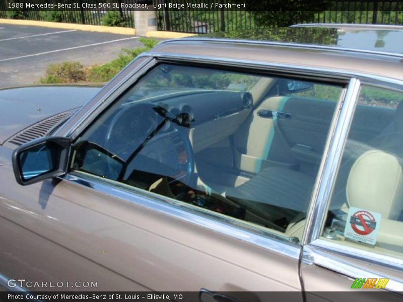 Light Beige Metallic / Parchment 1988 Mercedes-Benz SL Class 560 SL Roadster