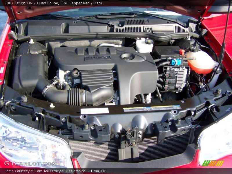 Chili Pepper Red / Black 2007 Saturn ION 2 Quad Coupe