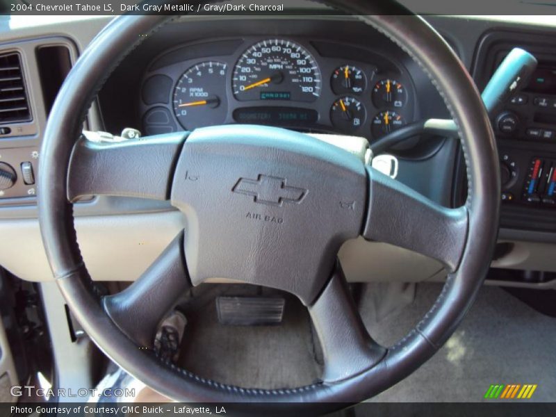 Dark Gray Metallic / Gray/Dark Charcoal 2004 Chevrolet Tahoe LS