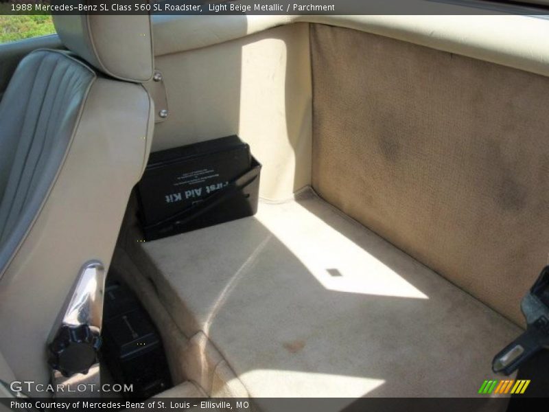Light Beige Metallic / Parchment 1988 Mercedes-Benz SL Class 560 SL Roadster