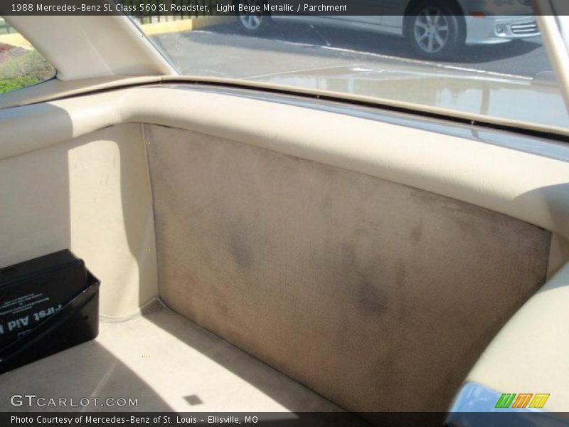Light Beige Metallic / Parchment 1988 Mercedes-Benz SL Class 560 SL Roadster