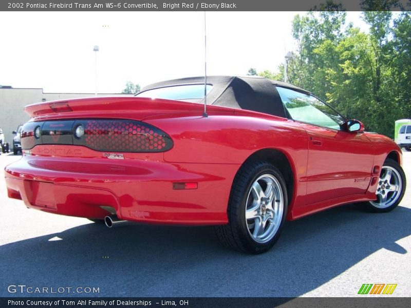 Bright Red / Ebony Black 2002 Pontiac Firebird Trans Am WS-6 Convertible