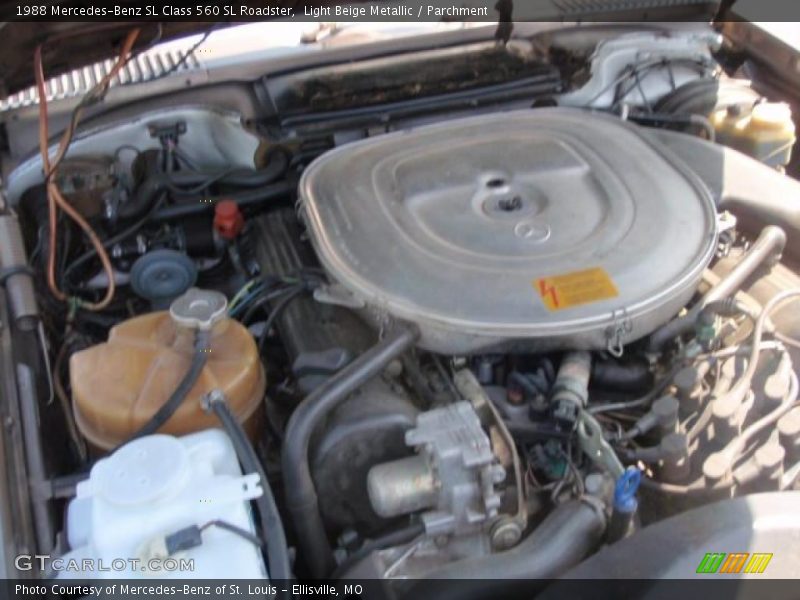 Light Beige Metallic / Parchment 1988 Mercedes-Benz SL Class 560 SL Roadster