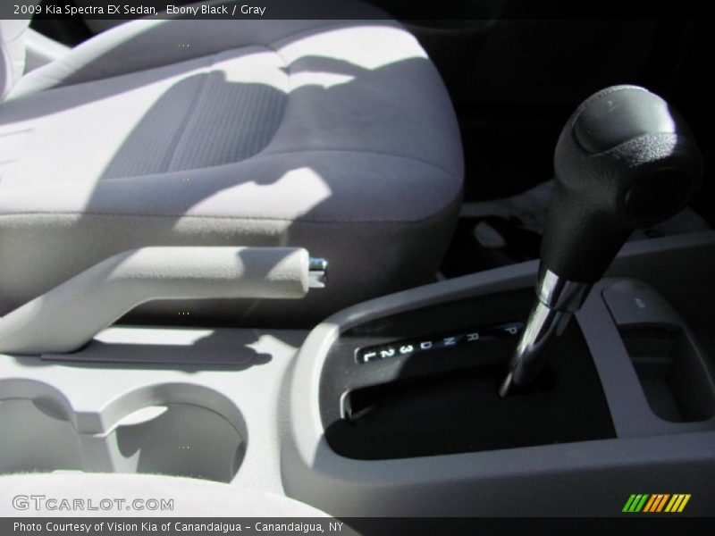 Ebony Black / Gray 2009 Kia Spectra EX Sedan