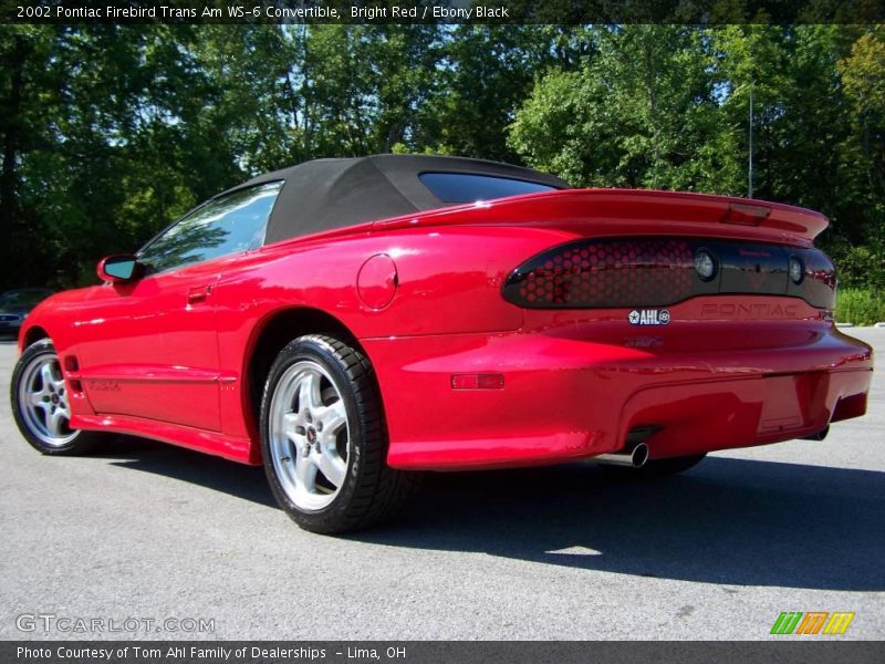 Bright Red / Ebony Black 2002 Pontiac Firebird Trans Am WS-6 Convertible