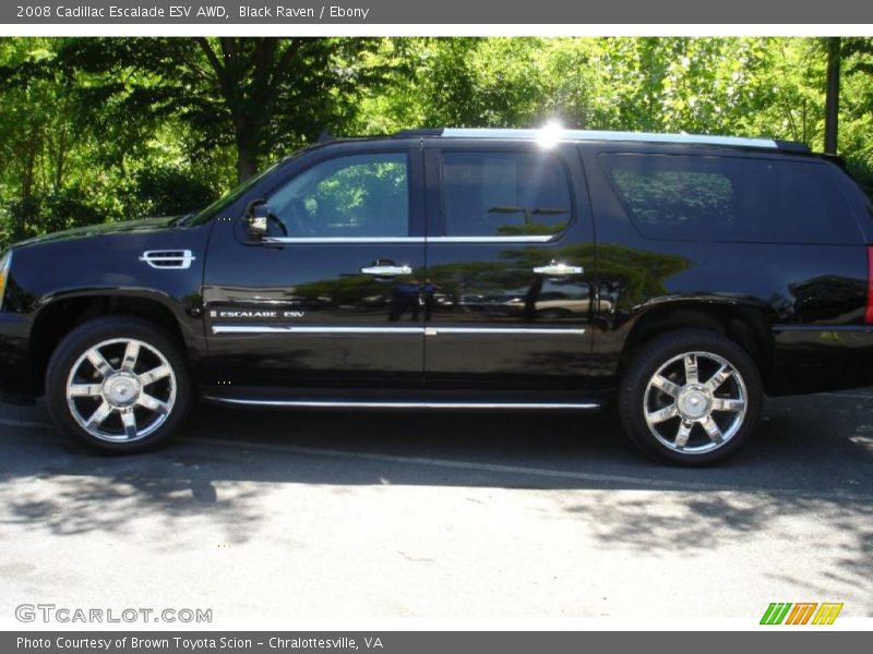 Black Raven / Ebony 2008 Cadillac Escalade ESV AWD