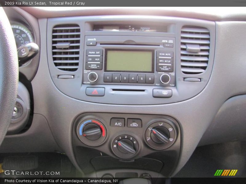 Tropical Red / Gray 2009 Kia Rio LX Sedan