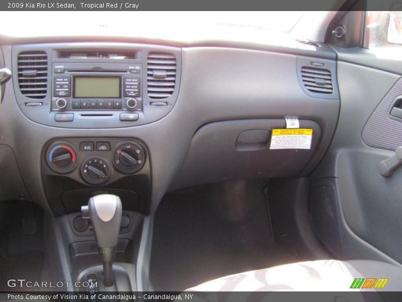 Tropical Red / Gray 2009 Kia Rio LX Sedan