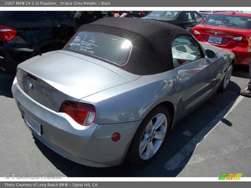 Stratus Grey Metallic / Black 2007 BMW Z4 3.0i Roadster