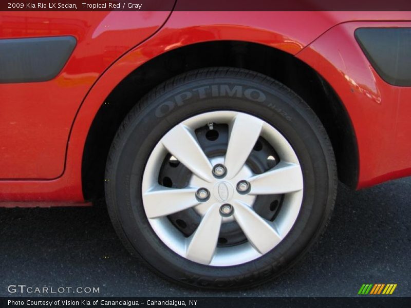 Tropical Red / Gray 2009 Kia Rio LX Sedan