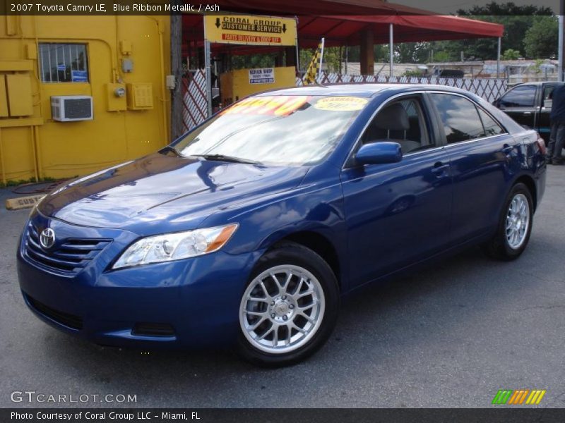 Blue Ribbon Metallic / Ash 2007 Toyota Camry LE
