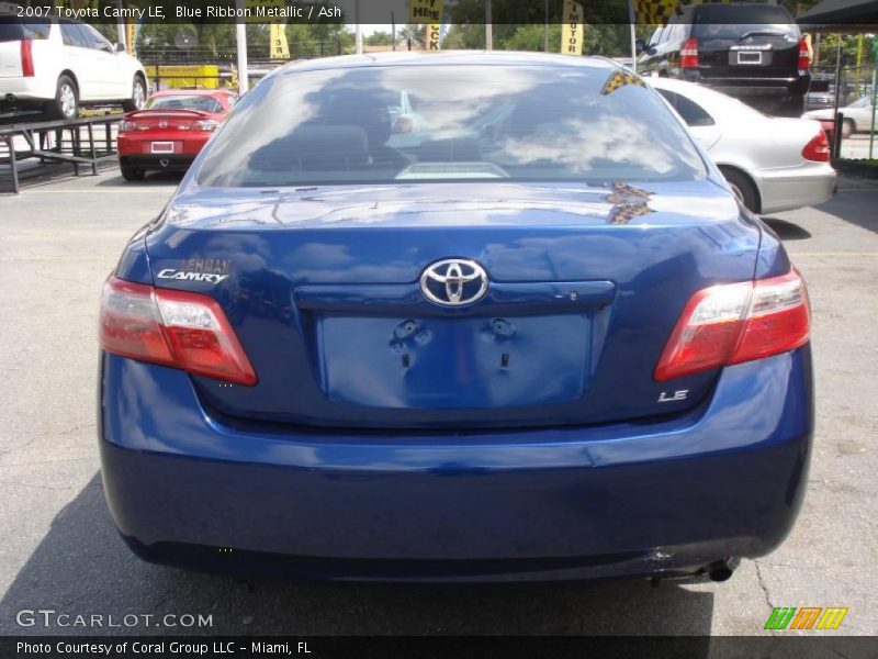 Blue Ribbon Metallic / Ash 2007 Toyota Camry LE