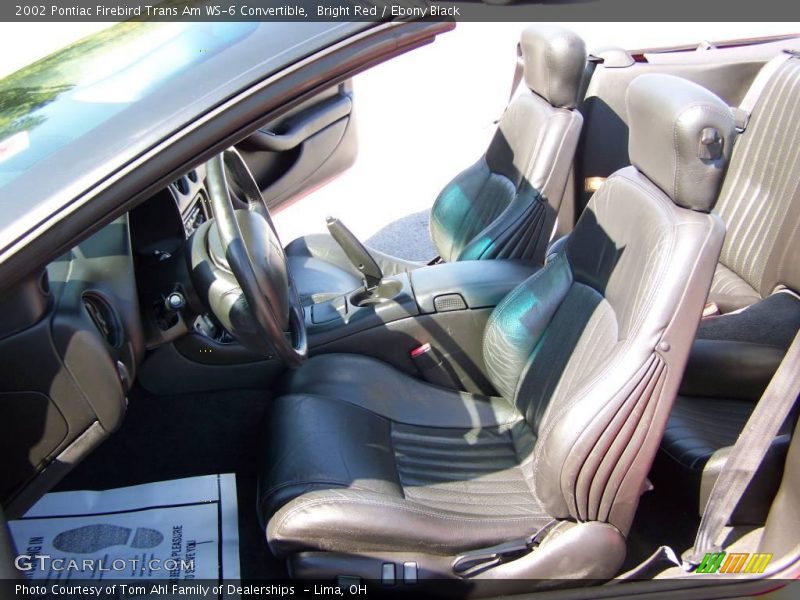 Bright Red / Ebony Black 2002 Pontiac Firebird Trans Am WS-6 Convertible