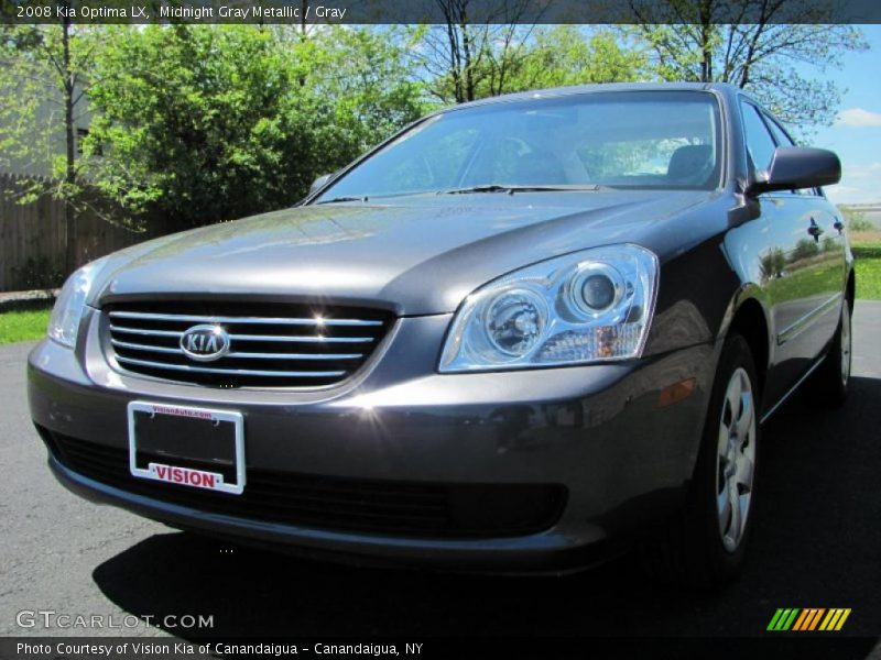 Midnight Gray Metallic / Gray 2008 Kia Optima LX