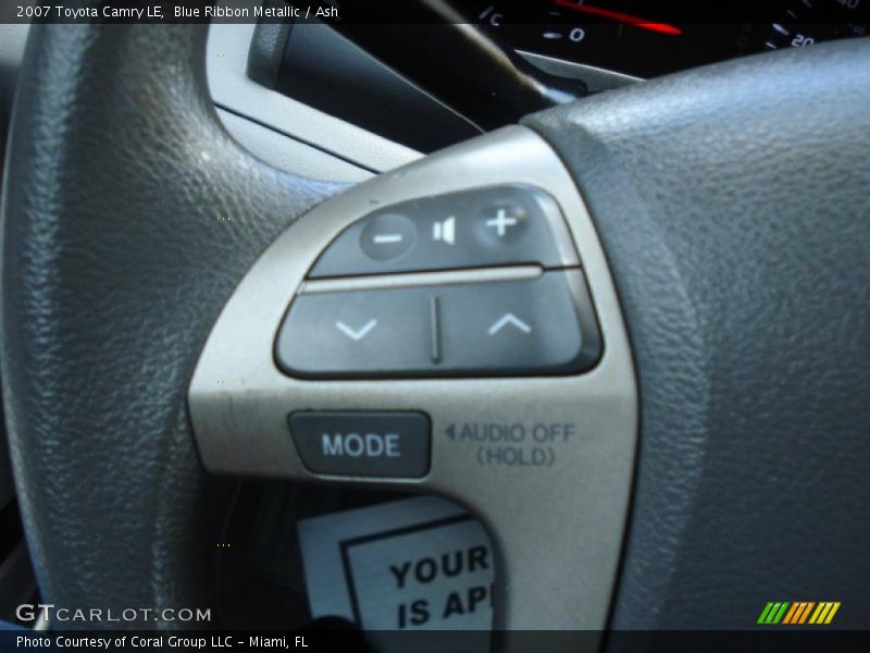 Blue Ribbon Metallic / Ash 2007 Toyota Camry LE