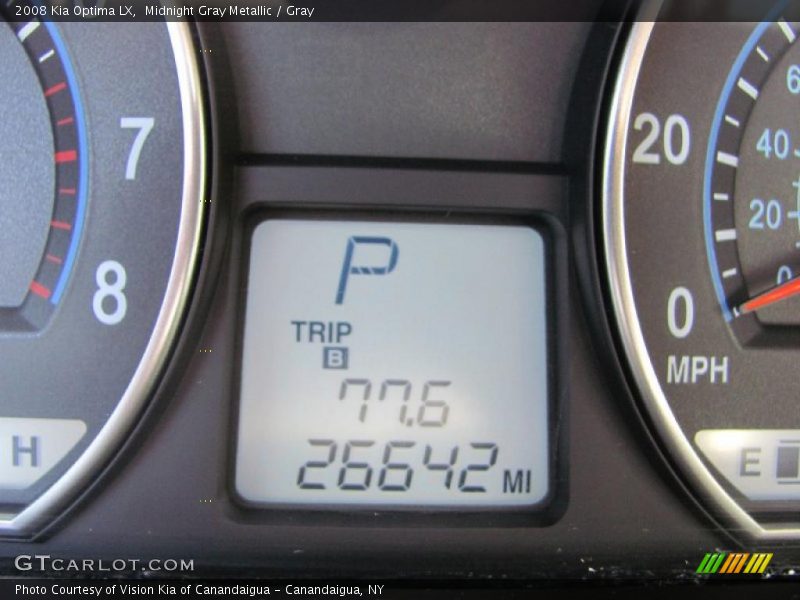 Midnight Gray Metallic / Gray 2008 Kia Optima LX