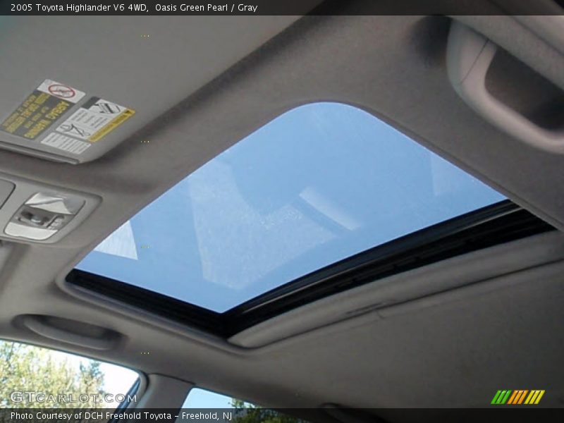 Oasis Green Pearl / Gray 2005 Toyota Highlander V6 4WD