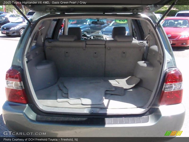 Oasis Green Pearl / Gray 2005 Toyota Highlander V6 4WD