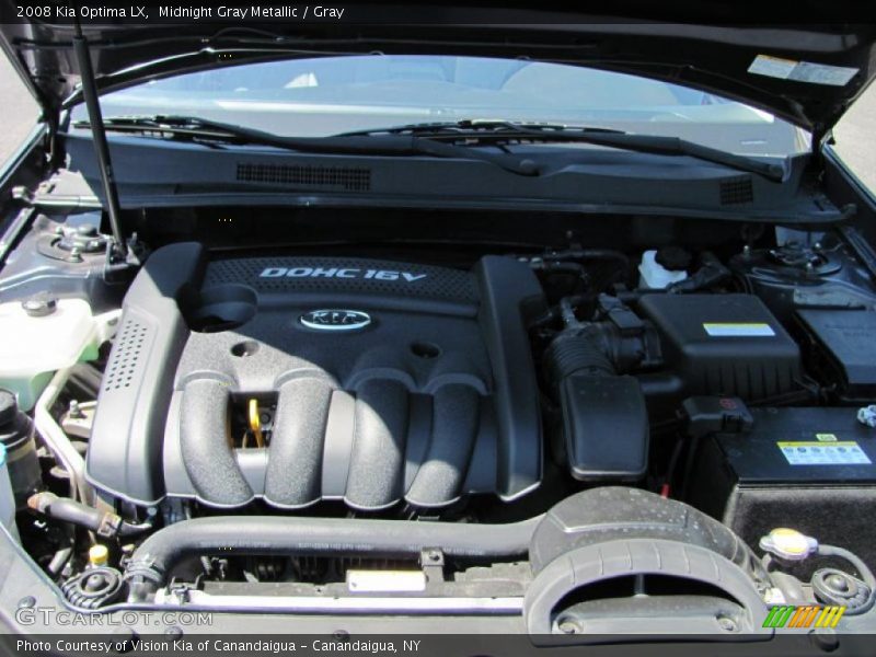 Midnight Gray Metallic / Gray 2008 Kia Optima LX