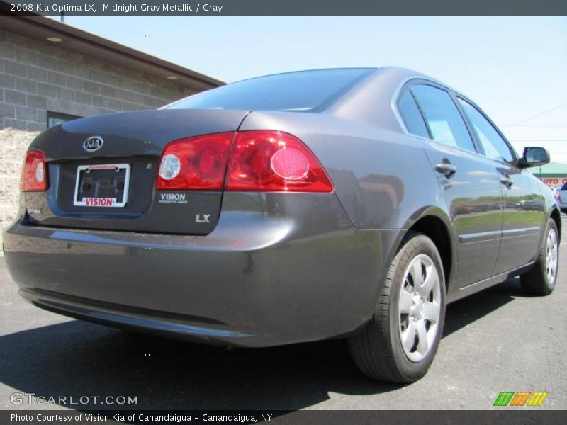 Midnight Gray Metallic / Gray 2008 Kia Optima LX
