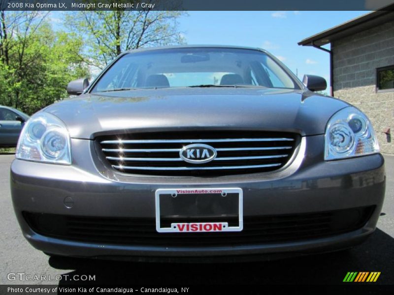Midnight Gray Metallic / Gray 2008 Kia Optima LX