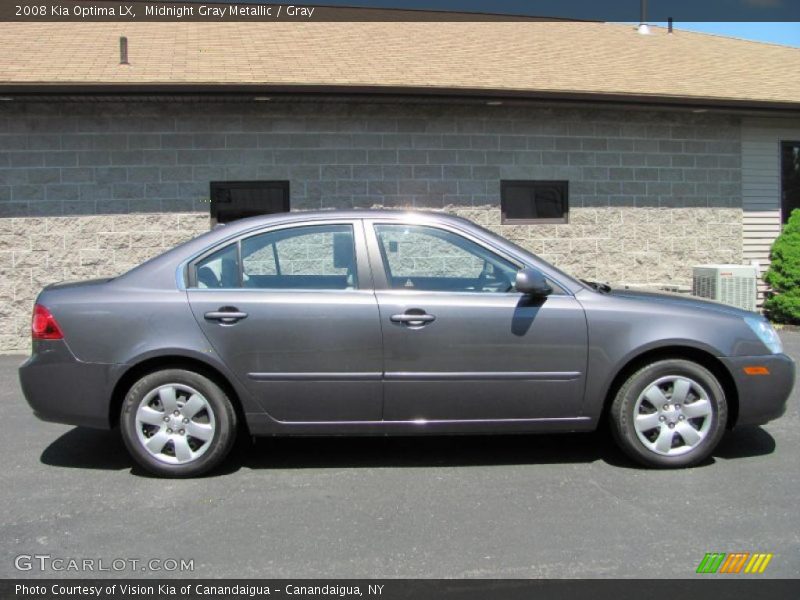 Midnight Gray Metallic / Gray 2008 Kia Optima LX