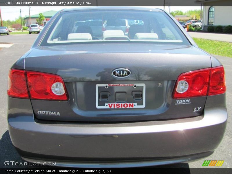 Midnight Gray Metallic / Gray 2008 Kia Optima LX