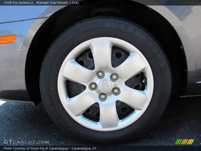 Midnight Gray Metallic / Gray 2008 Kia Optima LX
