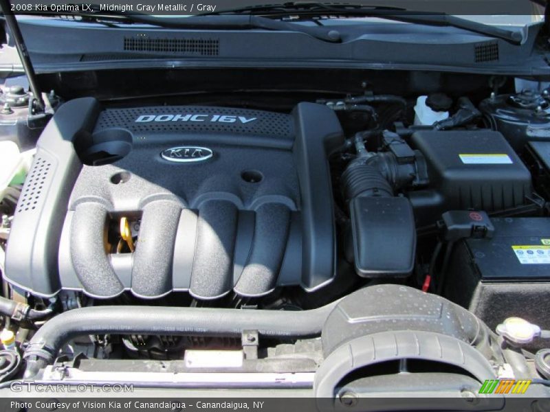 Midnight Gray Metallic / Gray 2008 Kia Optima LX