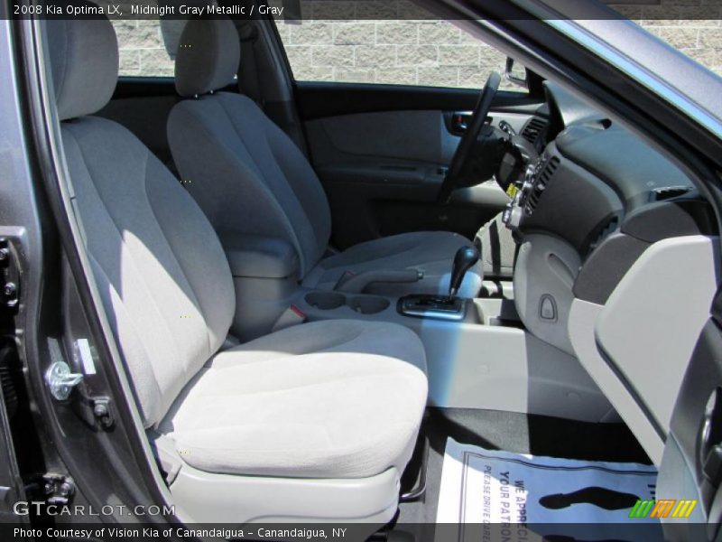 Midnight Gray Metallic / Gray 2008 Kia Optima LX