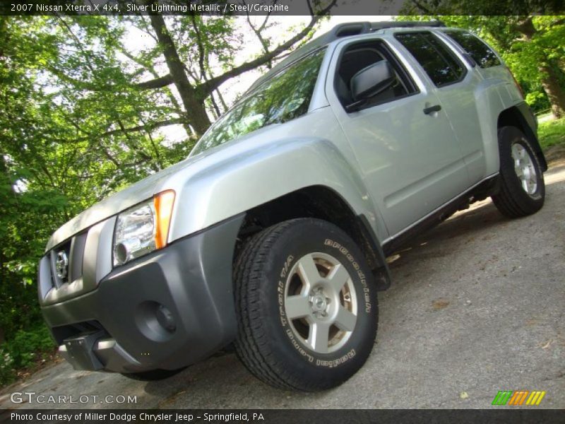 Silver Lightning Metallic / Steel/Graphite 2007 Nissan Xterra X 4x4