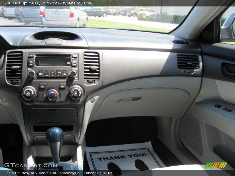 Midnight Gray Metallic / Gray 2008 Kia Optima LX
