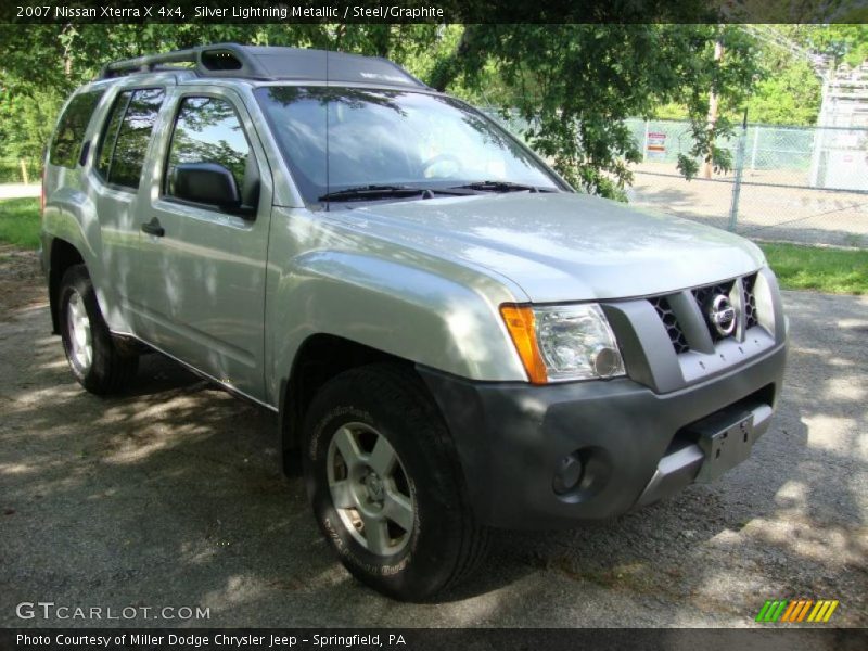 Silver Lightning Metallic / Steel/Graphite 2007 Nissan Xterra X 4x4