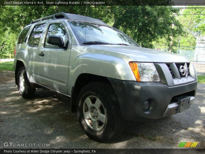 Silver Lightning Metallic / Steel/Graphite 2007 Nissan Xterra X 4x4