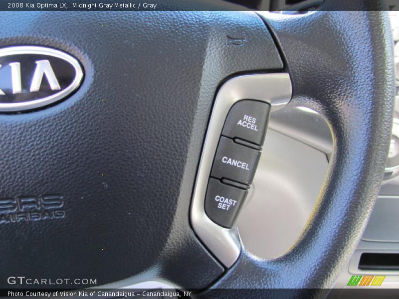 Midnight Gray Metallic / Gray 2008 Kia Optima LX