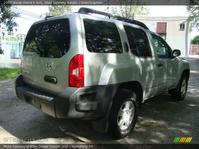 Silver Lightning Metallic / Steel/Graphite 2007 Nissan Xterra X 4x4