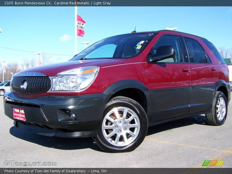 Cardinal Red Metallic / Light Gray 2005 Buick Rendezvous CX