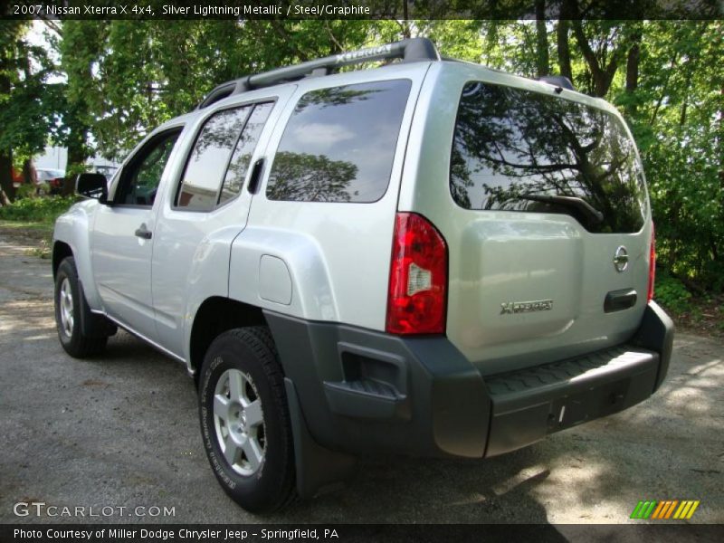 Silver Lightning Metallic / Steel/Graphite 2007 Nissan Xterra X 4x4