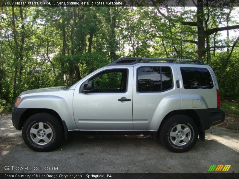 Silver Lightning Metallic / Steel/Graphite 2007 Nissan Xterra X 4x4