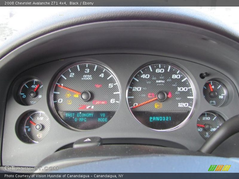 Black / Ebony 2008 Chevrolet Avalanche Z71 4x4