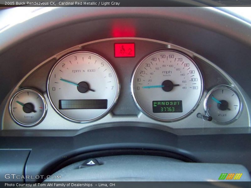 Cardinal Red Metallic / Light Gray 2005 Buick Rendezvous CX
