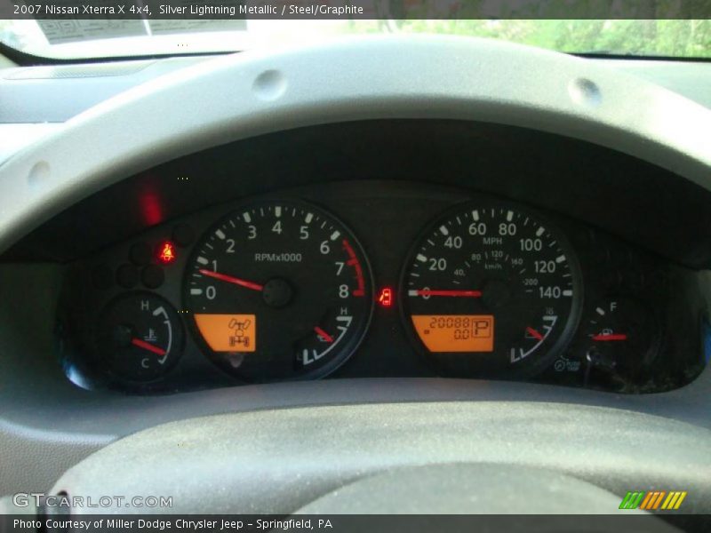 Silver Lightning Metallic / Steel/Graphite 2007 Nissan Xterra X 4x4