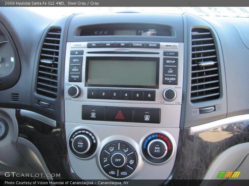 Steel Gray / Gray 2009 Hyundai Santa Fe GLS 4WD