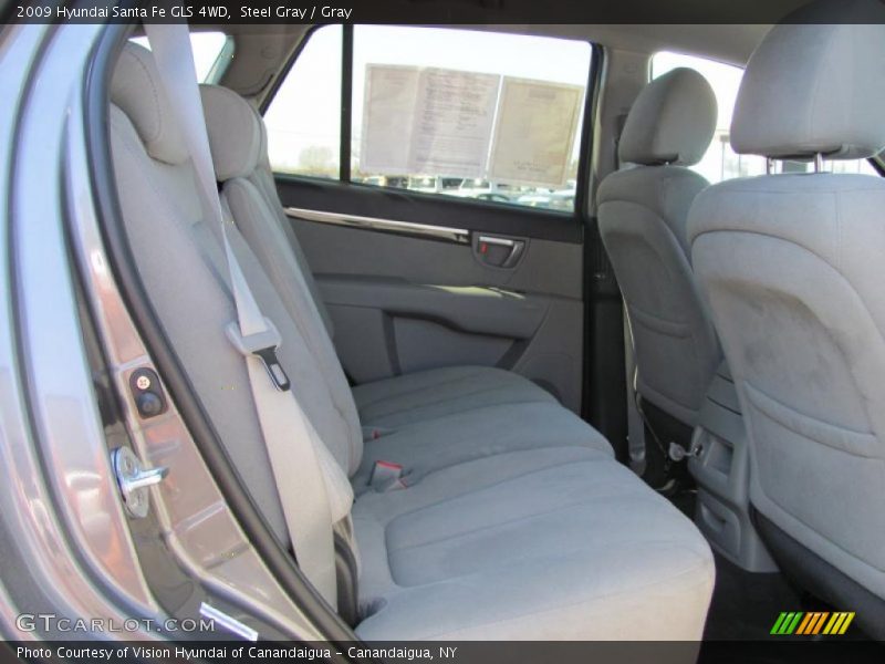 Steel Gray / Gray 2009 Hyundai Santa Fe GLS 4WD
