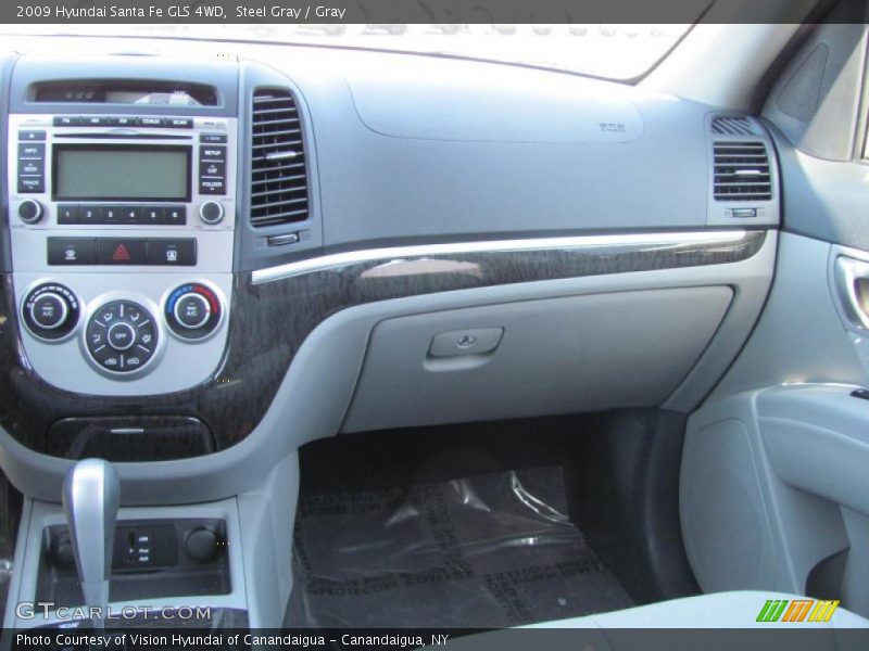 Steel Gray / Gray 2009 Hyundai Santa Fe GLS 4WD