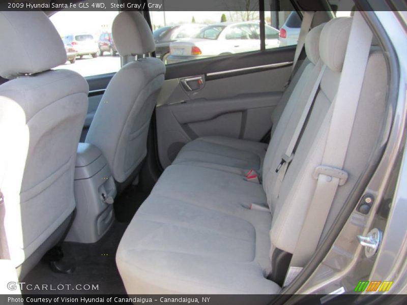 Steel Gray / Gray 2009 Hyundai Santa Fe GLS 4WD