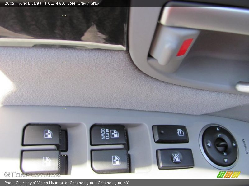 Steel Gray / Gray 2009 Hyundai Santa Fe GLS 4WD