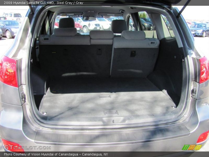 Steel Gray / Gray 2009 Hyundai Santa Fe GLS 4WD