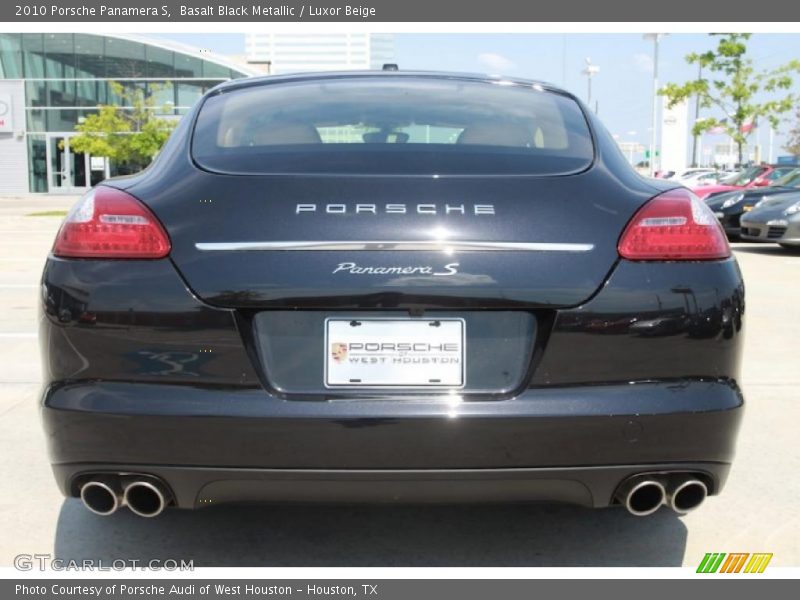 Basalt Black Metallic / Luxor Beige 2010 Porsche Panamera S