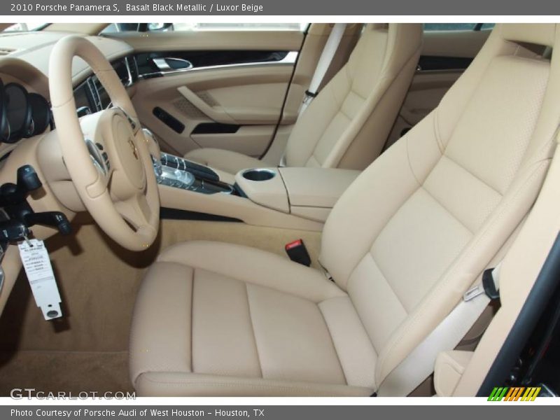 Basalt Black Metallic / Luxor Beige 2010 Porsche Panamera S